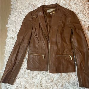 Michael kors leather jacket